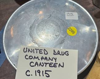 UNITED DRUG COMPANY CANTEEN CIRCA 1915