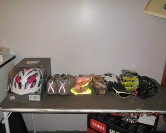 Bicycle helmet and misc bicycle items