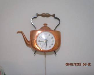 Copper electric clock