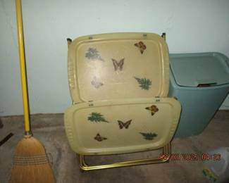 1950 Cal Dak Fiberglass TVs (full set with stand)