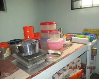 Some Tupperware and Rubbermaid,