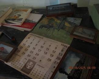 Santa Fe Train memorabilia
