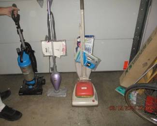 Vintage and newer vacuums