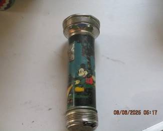 1930s Mickey and Minnie Mouse flashlight