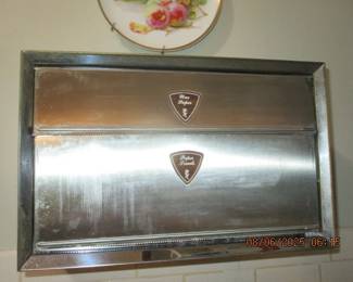 Vintage Paper Towel and wrapping paper wall dispenser