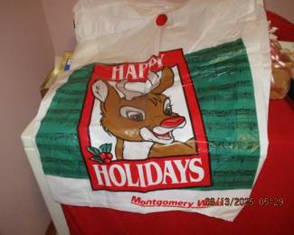 Montgomery Wards Christmas Shopping bags