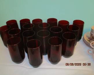 Anchor Hocking Ruby Red Tumblers
