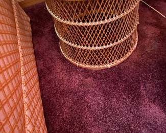 Wicker Drum Table