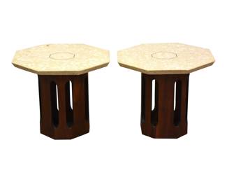 Harvey Probber style Terrazzo End Tables 