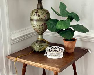 Herend, LAMPS, loads of awesome antique tables and more