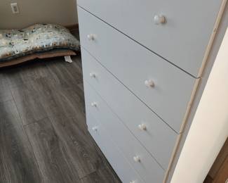 Tall White Dresser $95