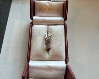 14 K WHITE GOLD WEDDING SET