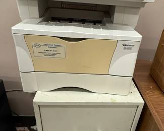 COPIER AND FILING CABINET