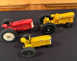 Vintage Cast Iron Toy Tractors Minneapolis Moline