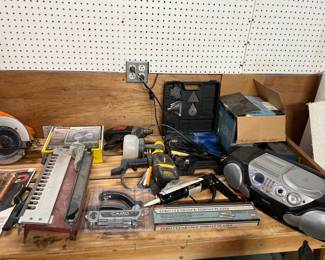 Tools and Philips Boom Box