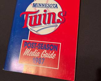 1987 MN Twins Media Guide
