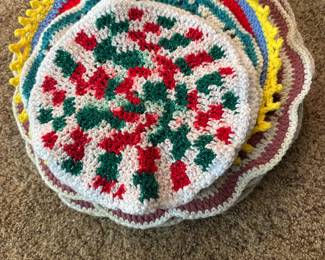 Crocheted placemats