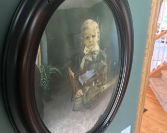 Antique oval framed photo