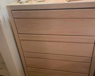 Two light wood dressers
