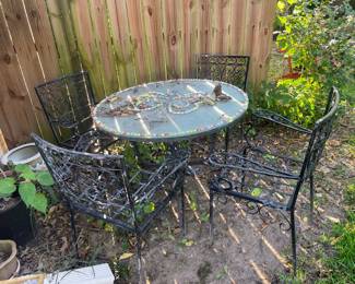 Vintage outdoor patio and lawn equipment