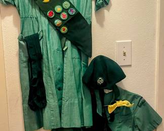 Adorable Girl Scout Uniforms with  accessories 