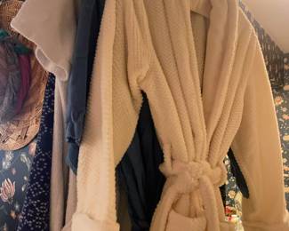 Several bathrobes to choose from for both men and women