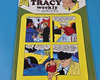 Dick Tracy Weekly comic book, specifically issue #50, published in 1988 by Blackthorne Publishing.
Title: Dick Tracy Weekly
Issue: #50
Publisher: Blackthorne Publishing
Year: 1988
