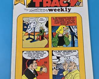 Dick Tracy Weekly comic book, issue #70.
Title: Dick Tracy Weekly
Issue Number: #70
Publisher: Ackthornia Publishing
Copyright Year: 1989 by Tribune Media Services, Inc.
