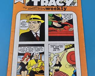 Dick Tracy weekly comic book, issue #93, titled "Bugged Raven!".
Title: Dick Tracy weekly, Bugged Raven!
Issue Number: #93