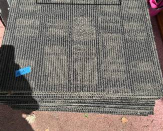 43 square carpet tiles 24x24”