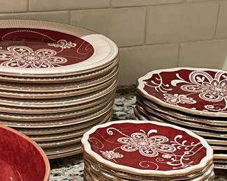 Beautiful dinnerware “Maribeth” ironstone by Pier 1 Imports
