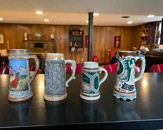 antique beer mugs