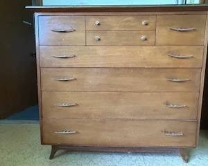 really cool mid-century bedroom set, RWay, custom made