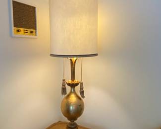 hollywood regency mid-century lamp