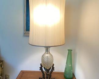 hollywood regency mid-century lamp