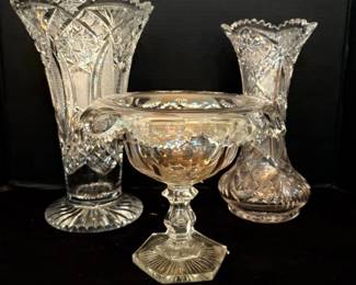 Cut Glass Vases