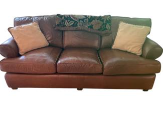 Arhaus 3 Seater Leather Sofa Accessories