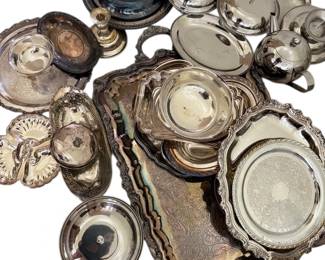 Silver Plated Serving Trays More