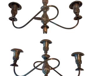 Antique SilverPlated 3 Arm Candelabras