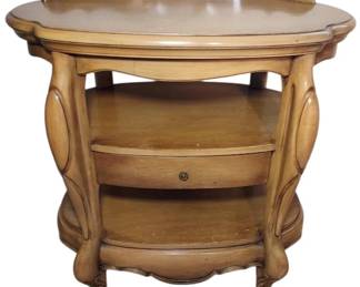 Vintage Oval Side Table