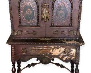 Antique Gothic Revival Cabinet