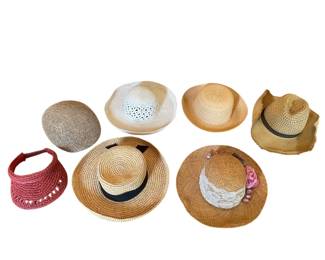 Lot Of Straw Hats