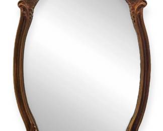 Vintage Gold Gilt Oval Mirror