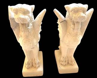 Henri Studio Inc Winged Lion Statues