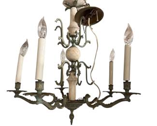 Marble Patina Colored Chandelier