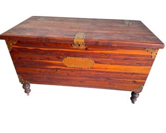 Large Cedar Chest On Wheels