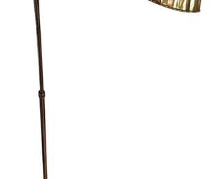 MCM Standing Brass Shell Lamp WORKS