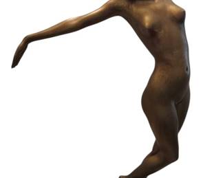 Bronze Sculpture Of A Lady Signed Hussmann