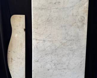 Marble Top And Back Piece