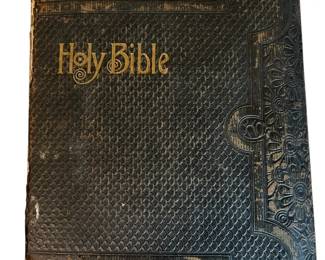 Antique 1891 LeatherBound Holy Bible